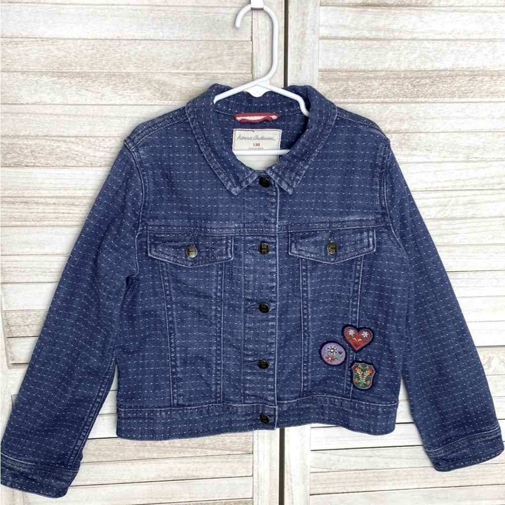 Hanna Andersson HA Blue Jean / Denim Girls Jacket Size 8